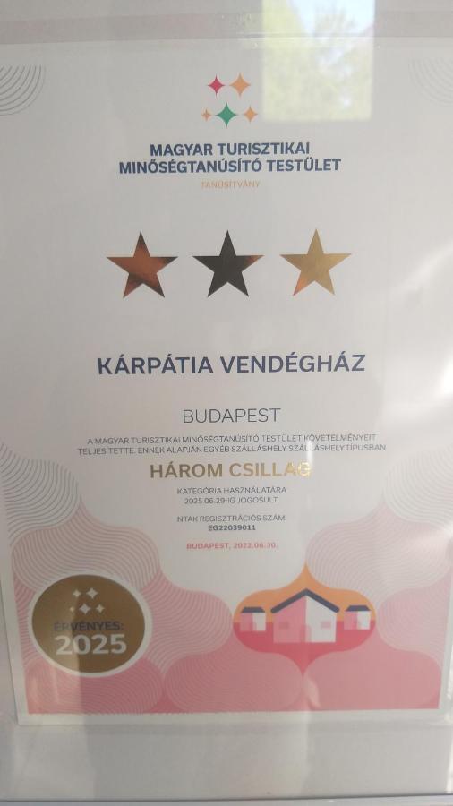 Karpatia Vendeghaz 1201 Budapest Esterno foto